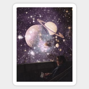 Cosmos Break - Space Aesthetic, Retro Futurism, Sci Fi Sticker